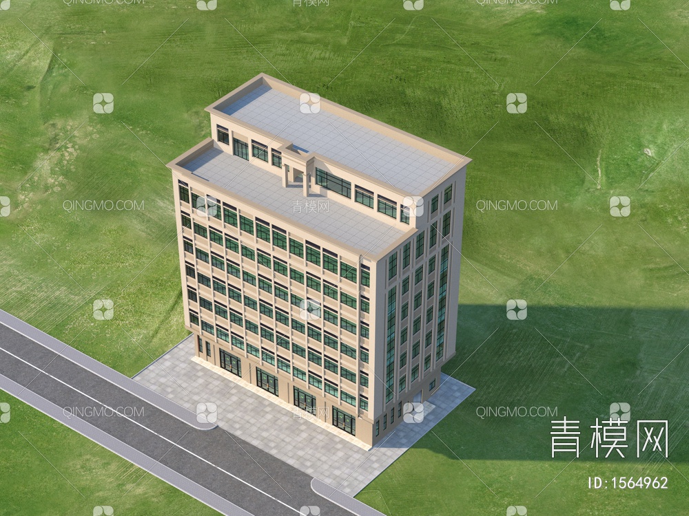 厂区办公楼3D模型下载【ID:1564962】