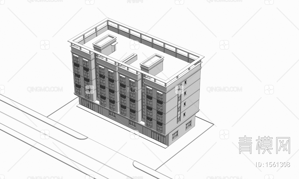 厂房宿舍3D模型下载【ID:1561308】