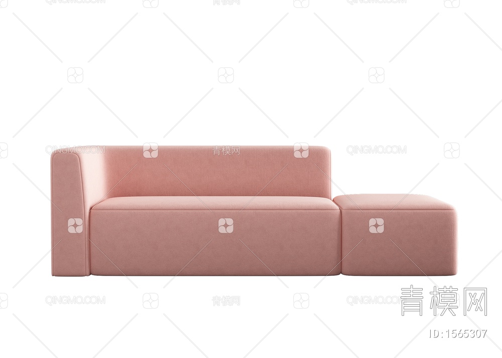 双人沙发3D模型下载【ID:1565307】