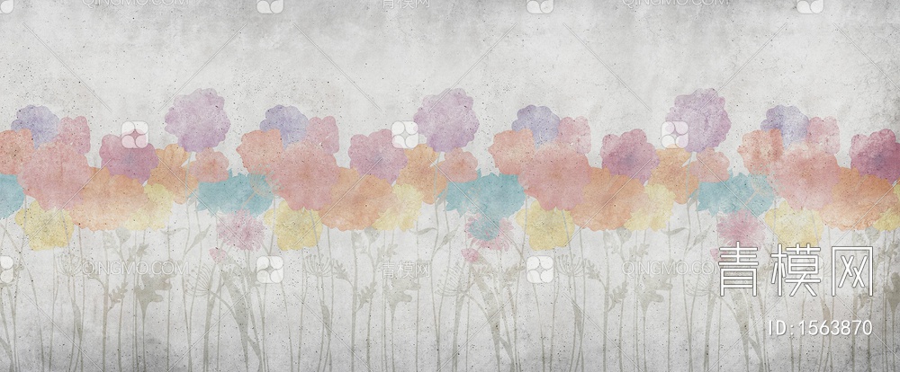 花卉壁纸贴图下载【ID:1563870】