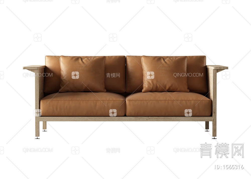 双人沙发3D模型下载【ID:1565316】