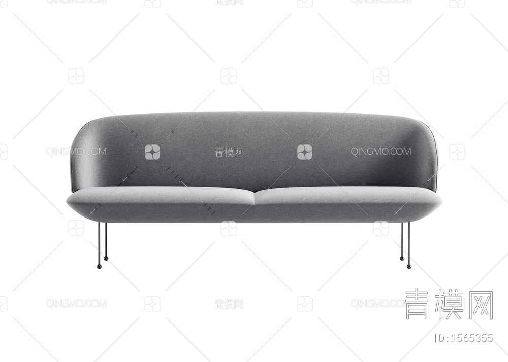 双人沙发3D模型下载【ID:1565355】