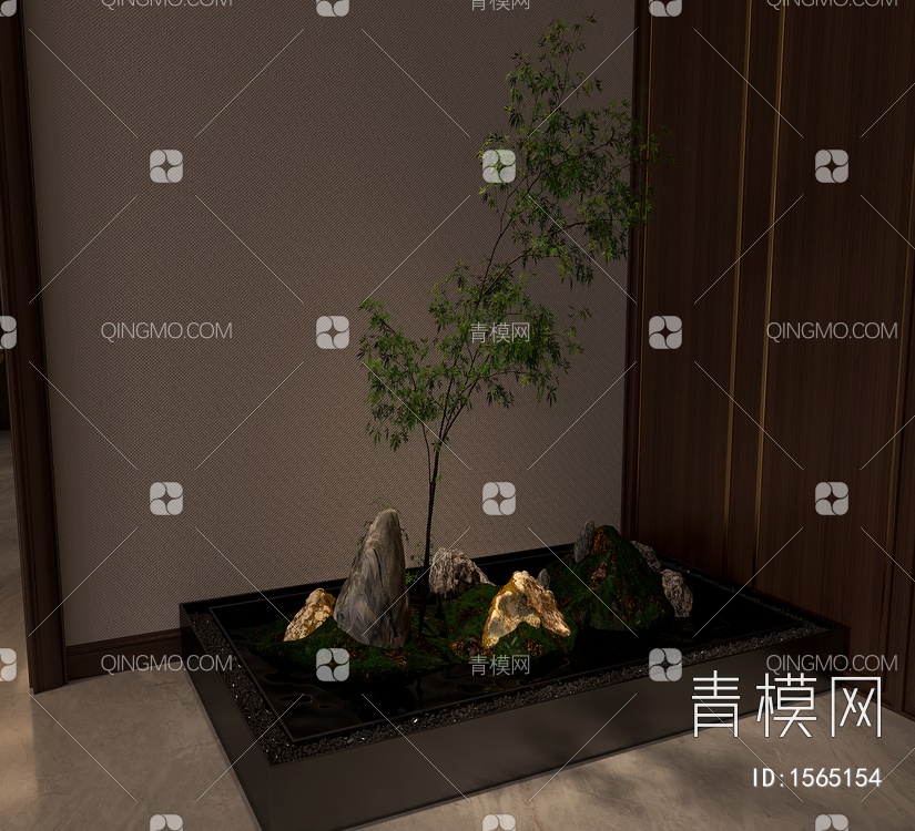 景观，造景，山水3D模型下载【ID:1565154】