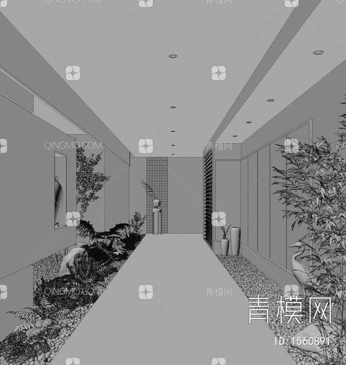 走廊景观3D模型下载【ID:1560891】