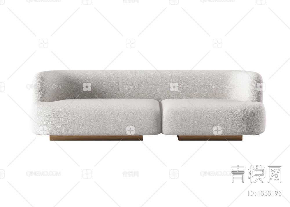 双人沙发3D模型下载【ID:1565193】