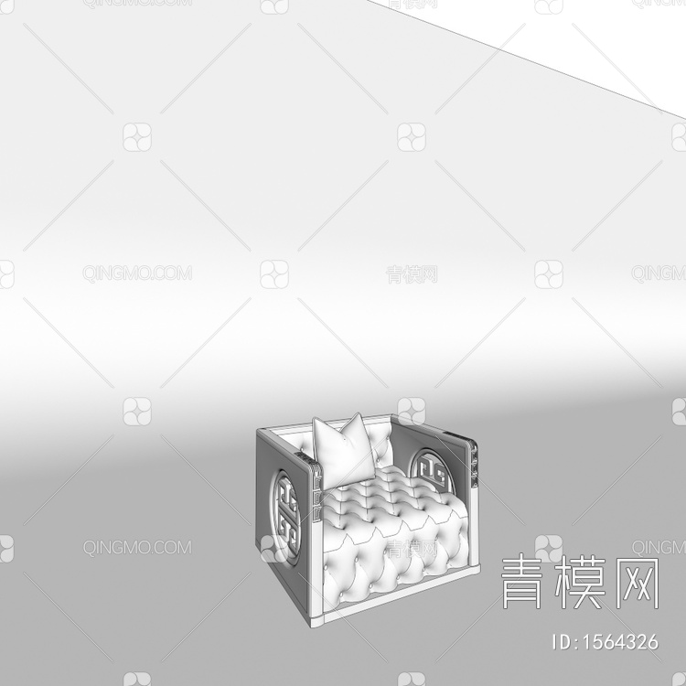 单人沙发3D模型下载【ID:1564326】