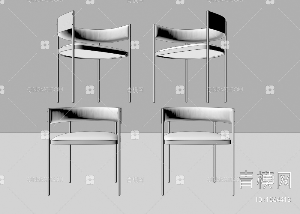 单椅3D模型下载【ID:1564413】
