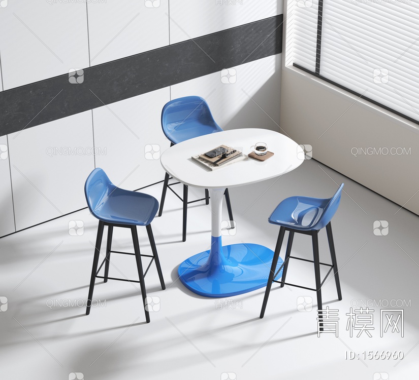 休闲桌椅3D模型下载【ID:1566960】