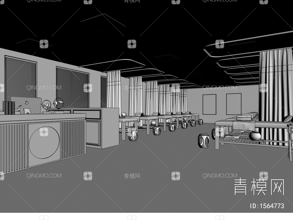 中医馆3D模型下载【ID:1564773】