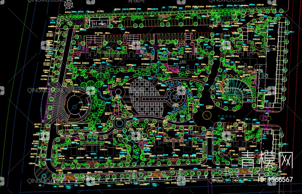 69套住宅小区景观规划设计【ID:1566567】