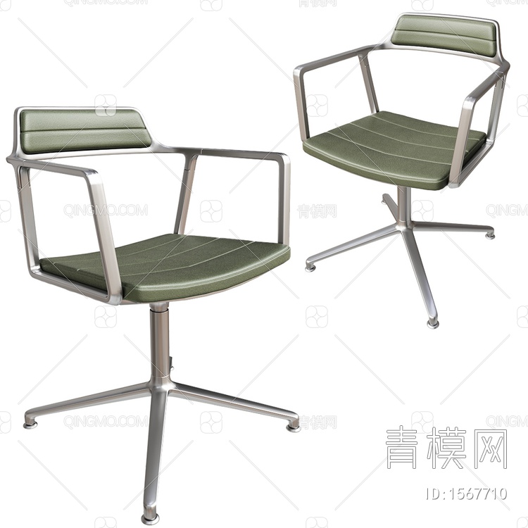 Green Swivel 休闲单椅3D模型下载【ID:1567710】