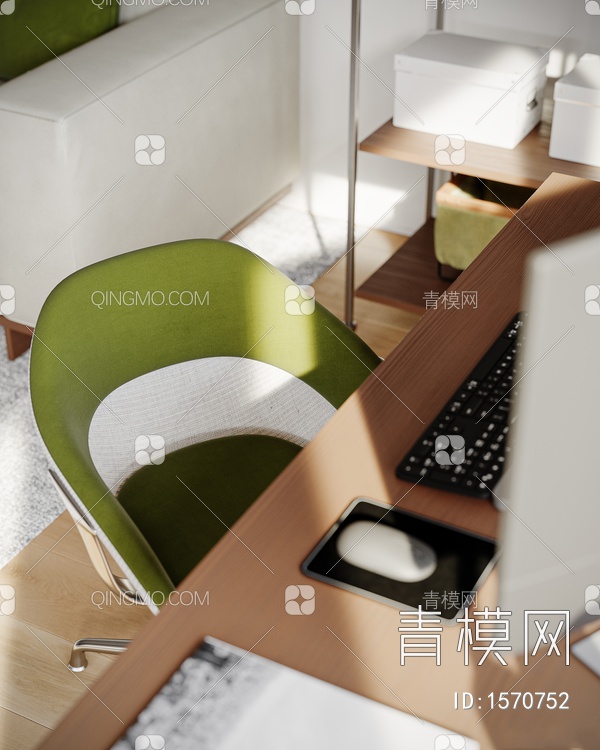 公寓客厅厨房3D模型下载【ID:1570752】
