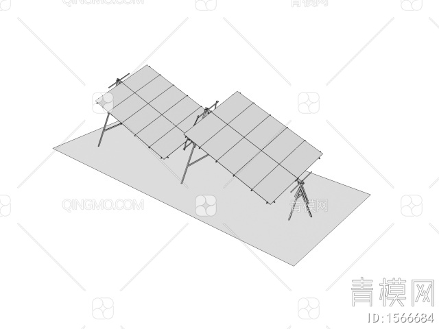 太阳能板3D模型下载【ID:1566684】