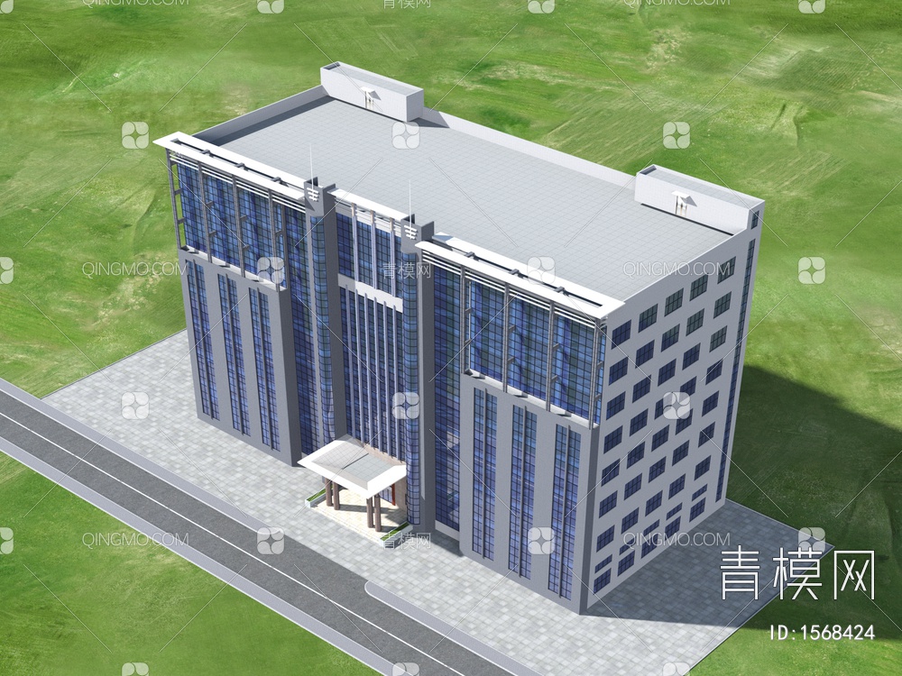 厂房办公楼3D模型下载【ID:1568424】