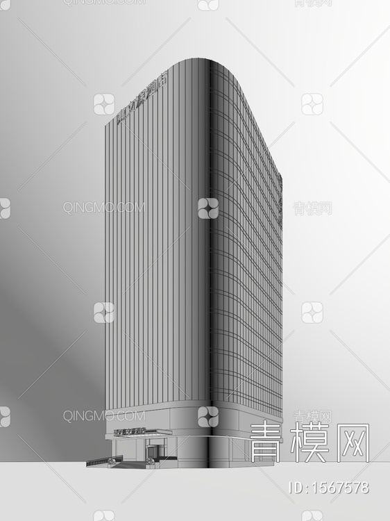 办公大楼3D模型下载【ID:1567578】