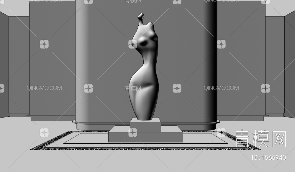 雕塑3D模型下载【ID:1565940】