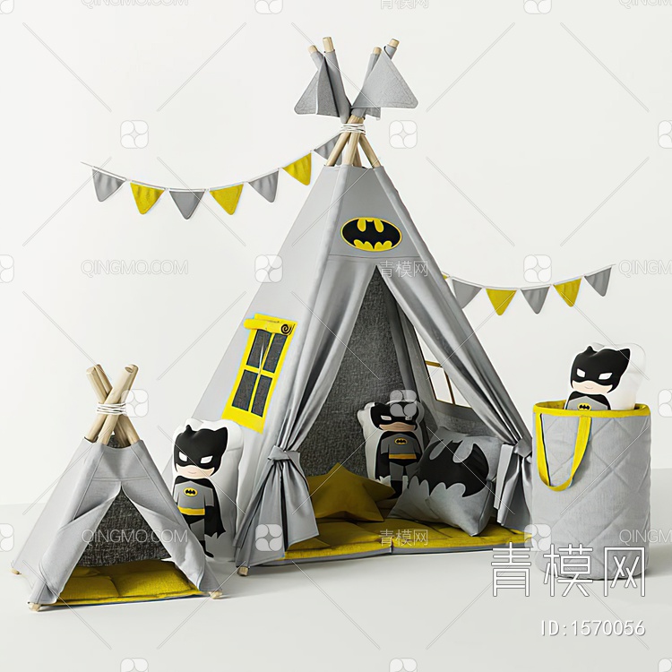 儿童帐篷3D模型下载【ID:1570056】