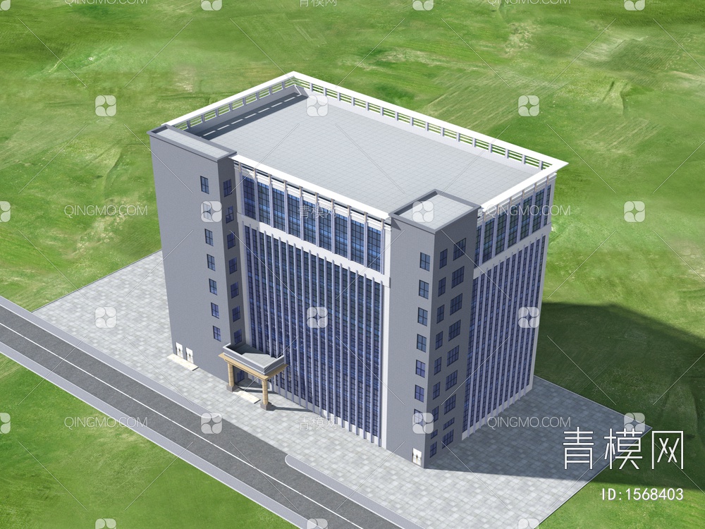 厂房办公楼3D模型下载【ID:1568403】