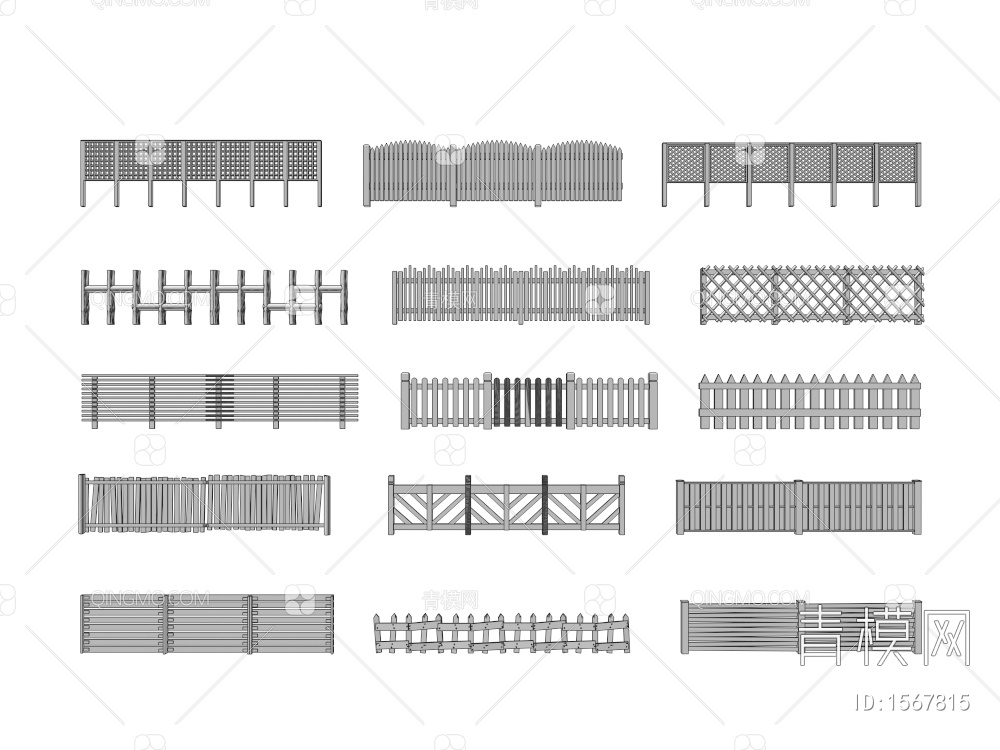 实木栏杆 庭院围栏 竹栏 院墙 竹编 院门 乡村栏杆 水边栏杆 护栏 农村栏杆 农村护栏3D模型下载【ID:1567815】