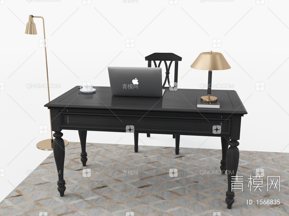 书桌椅3D模型下载【ID:1568835】
