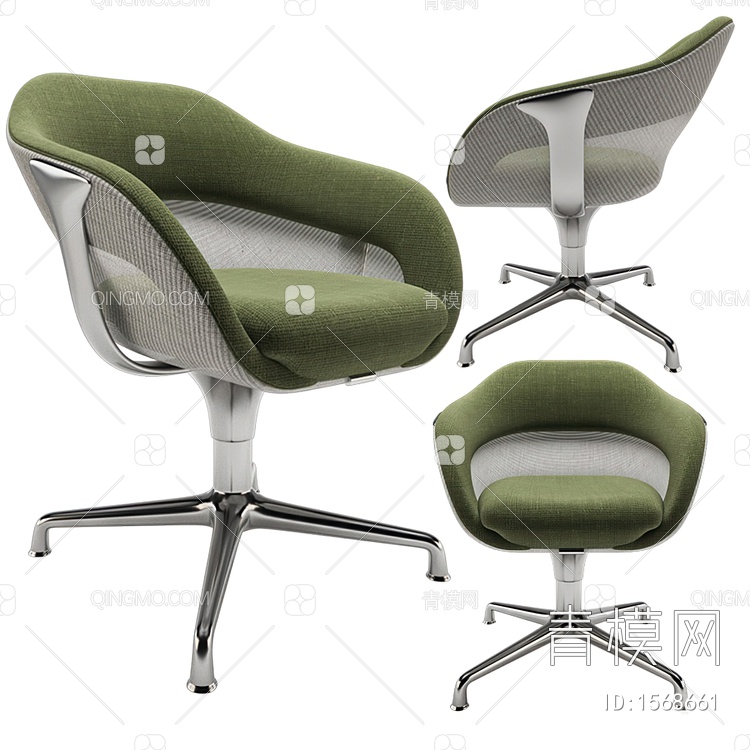 办公椅3D模型下载【ID:1568661】