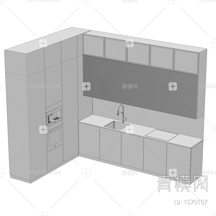 厨柜3D模型下载【ID:1570107】