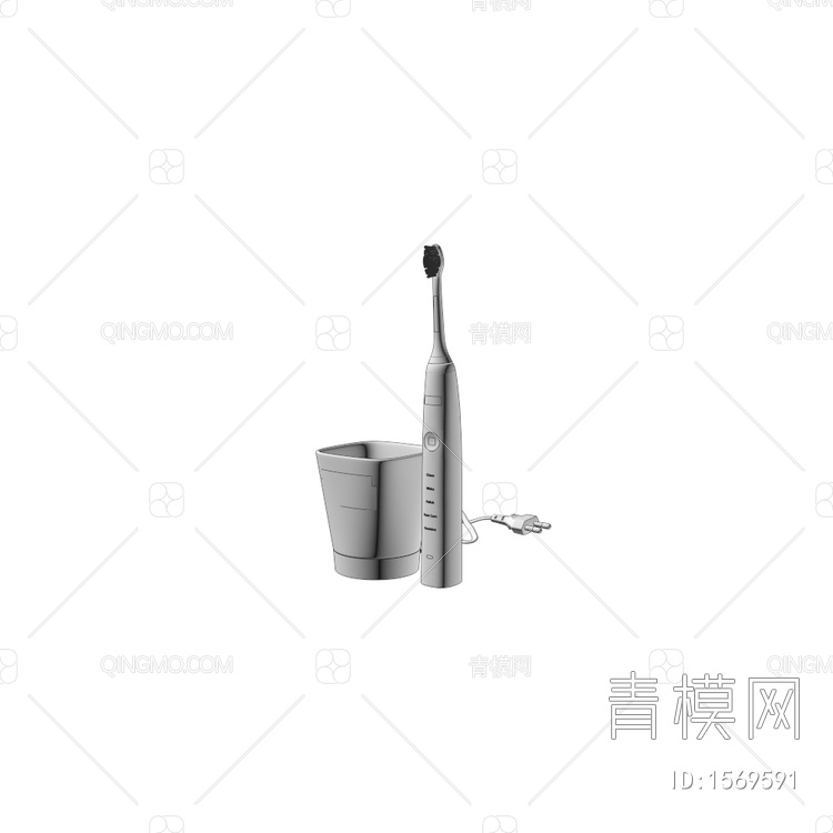 电动牙刷3D模型下载【ID:1569591】