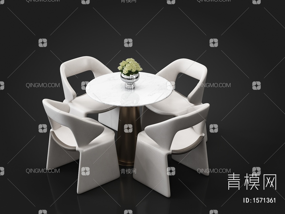 餐桌椅3D模型下载【ID:1571361】