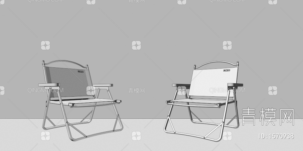 休闲椅子 户外折叠椅 野餐椅子3D模型下载【ID:1570938】
