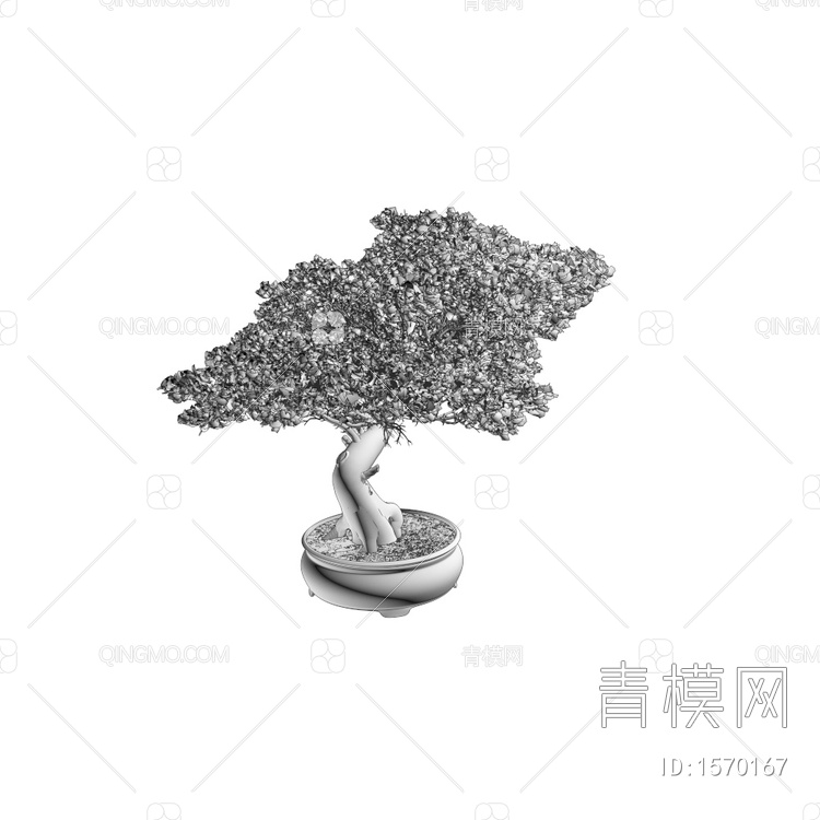 盆栽3D模型下载【ID:1570167】