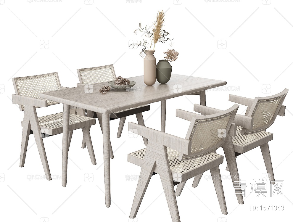 餐桌椅3D模型下载【ID:1571343】