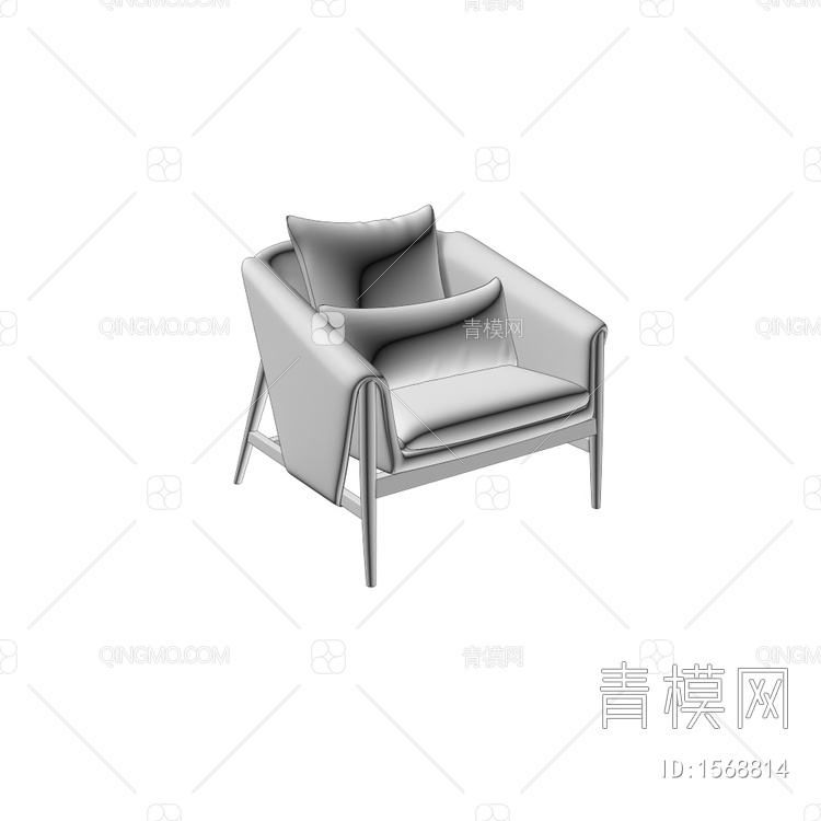 沙发椅3D模型下载【ID:1568814】