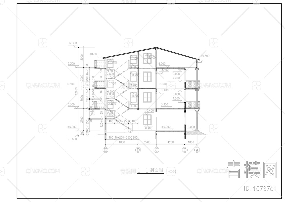 新农村住宅设计图【ID:1573761】