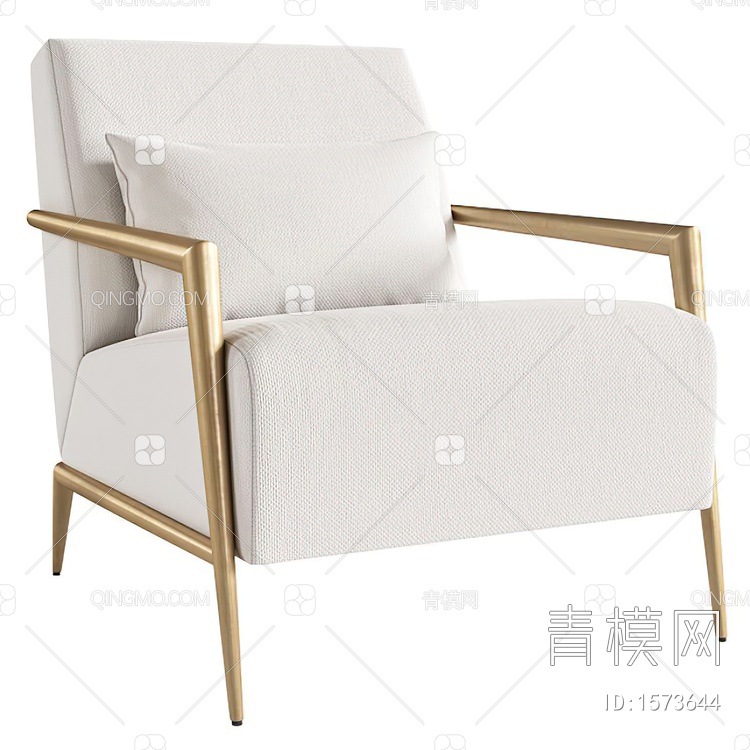 单人沙发3D模型下载【ID:1573644】