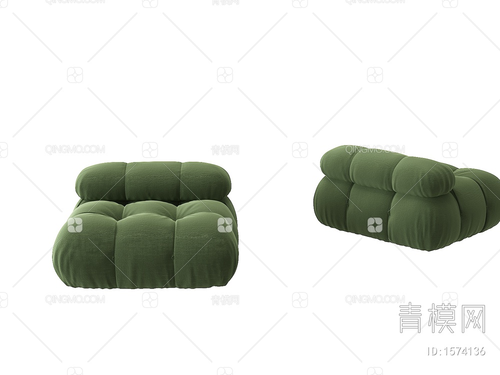 单人沙发3D模型下载【ID:1574136】