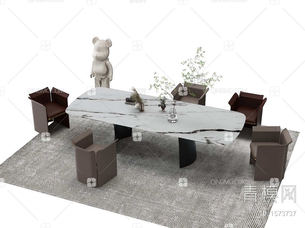 餐桌椅3D模型下载【ID:1573737】
