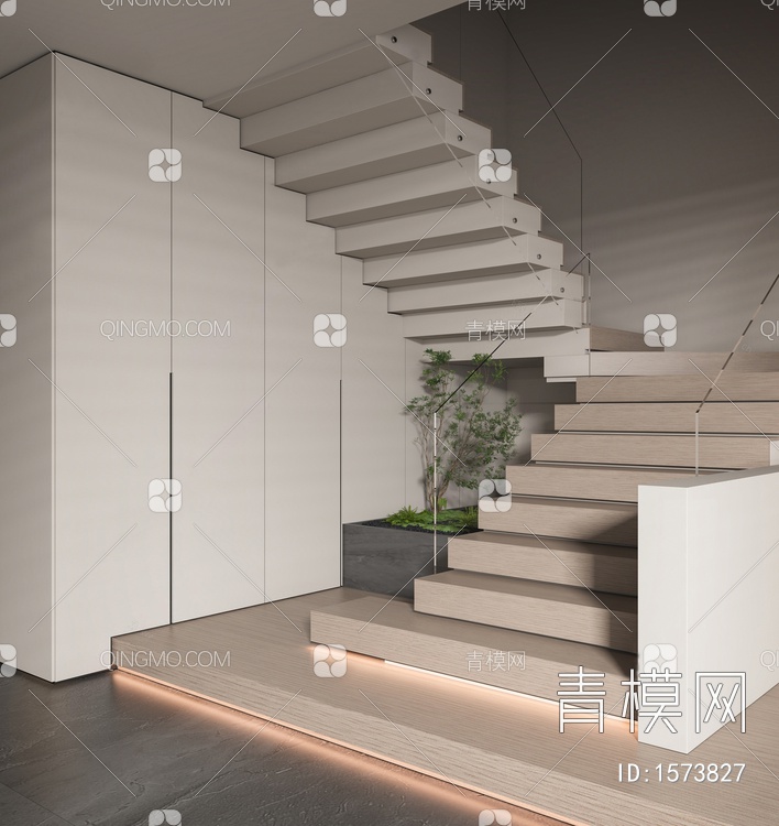 楼梯间3D模型下载【ID:1573827】