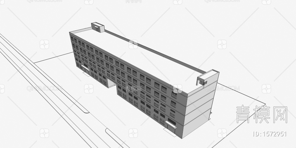厂房办公楼3D模型下载【ID:1572951】