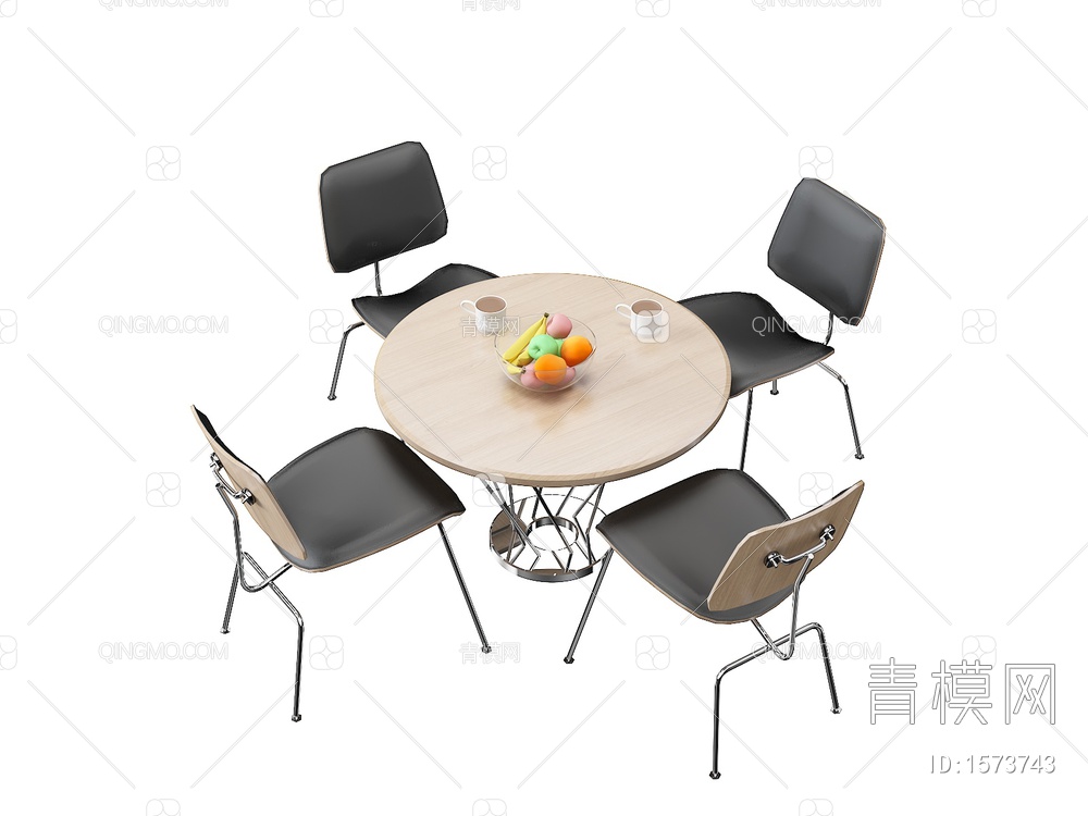 餐桌椅3D模型下载【ID:1573743】
