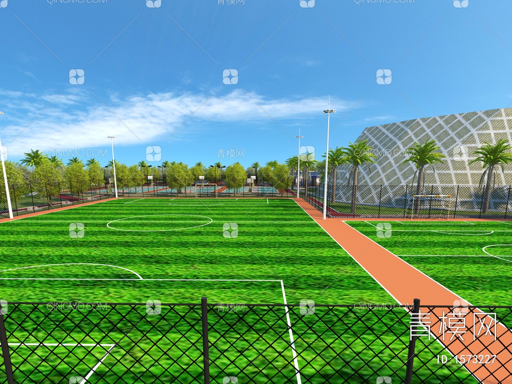 公园景观3D模型下载【ID:1573227】