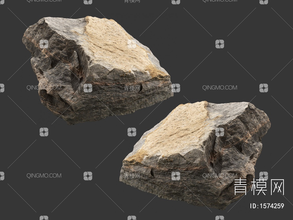 石头3D模型下载【ID:1574259】