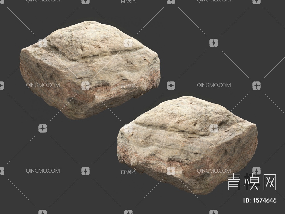石头3D模型下载【ID:1574646】