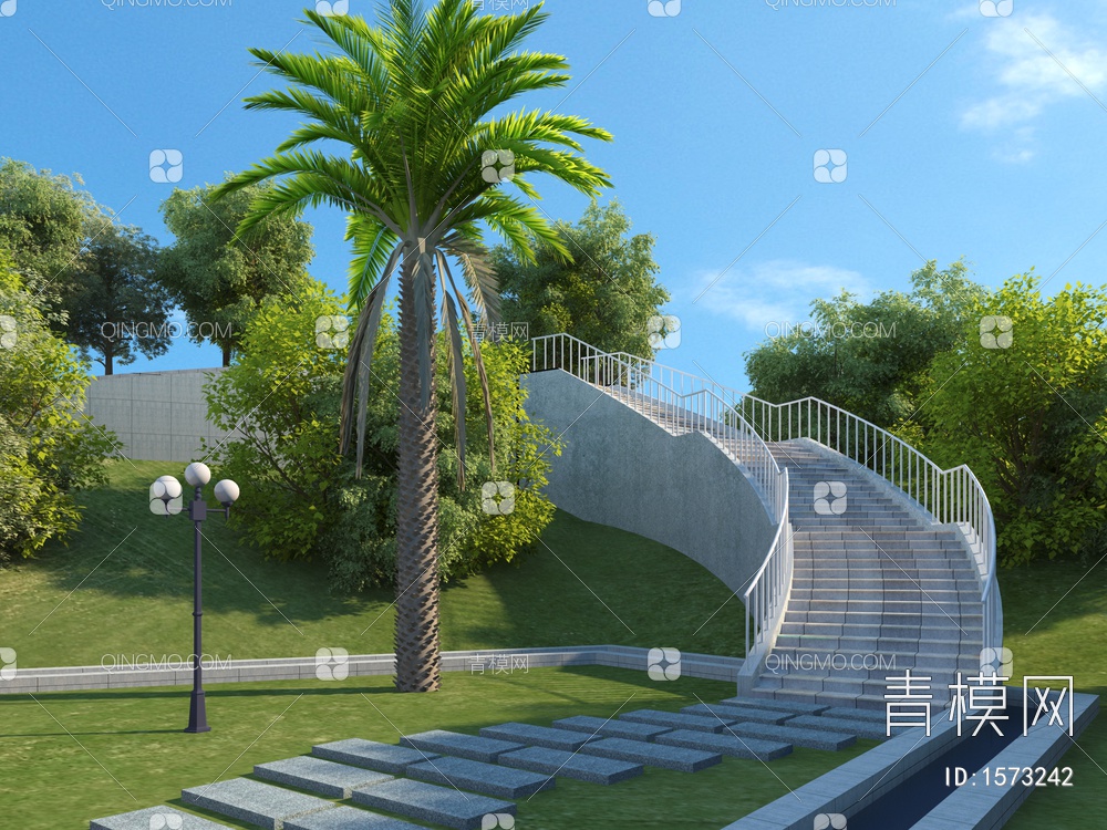 公园景观3D模型下载【ID:1573242】