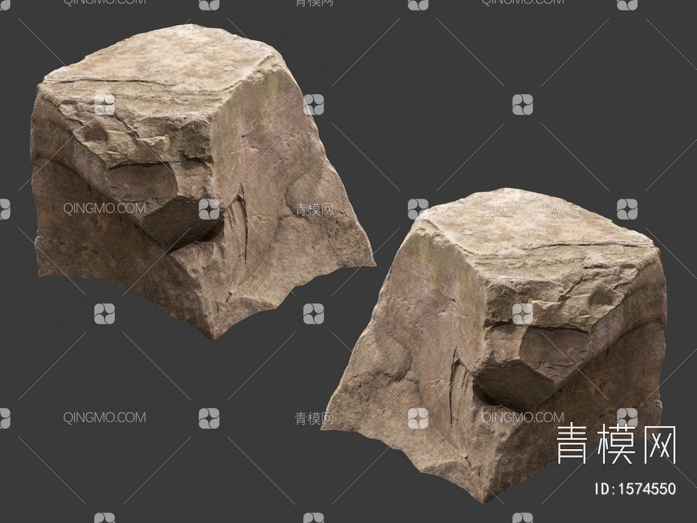 石头3D模型下载【ID:1574550】