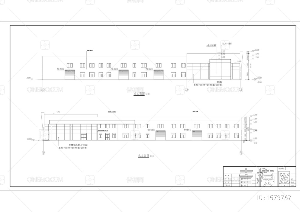 4S店全套建筑图【ID:1573767】