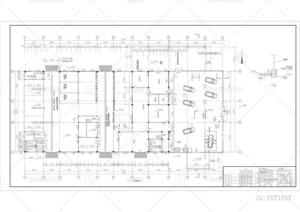 4S店全套建筑图【ID:1573767】