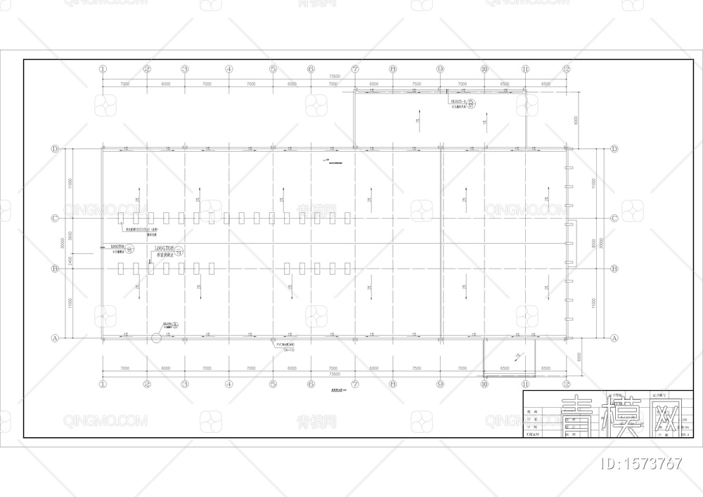 4S店全套建筑图【ID:1573767】