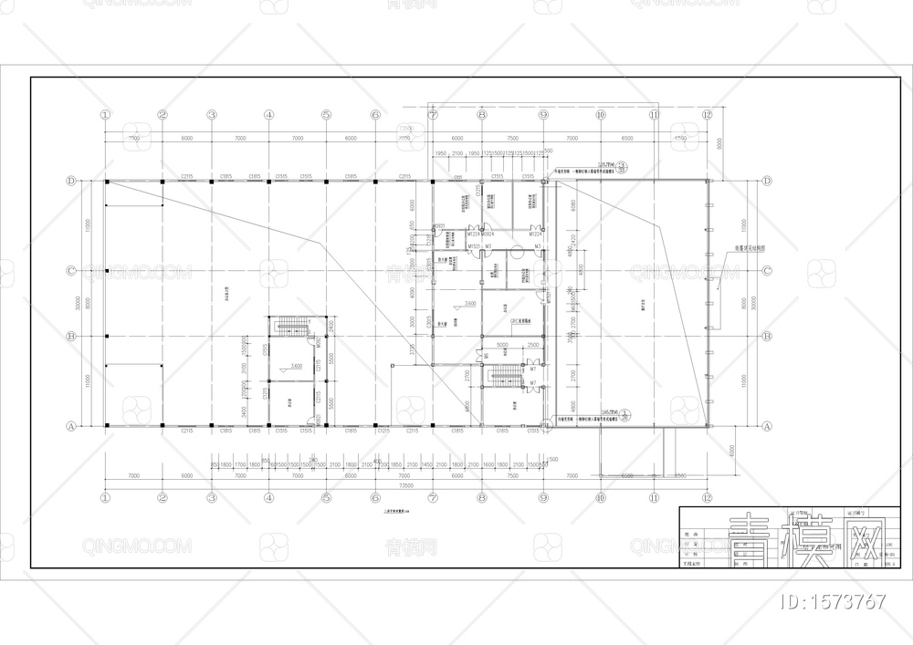 4S店全套建筑图【ID:1573767】