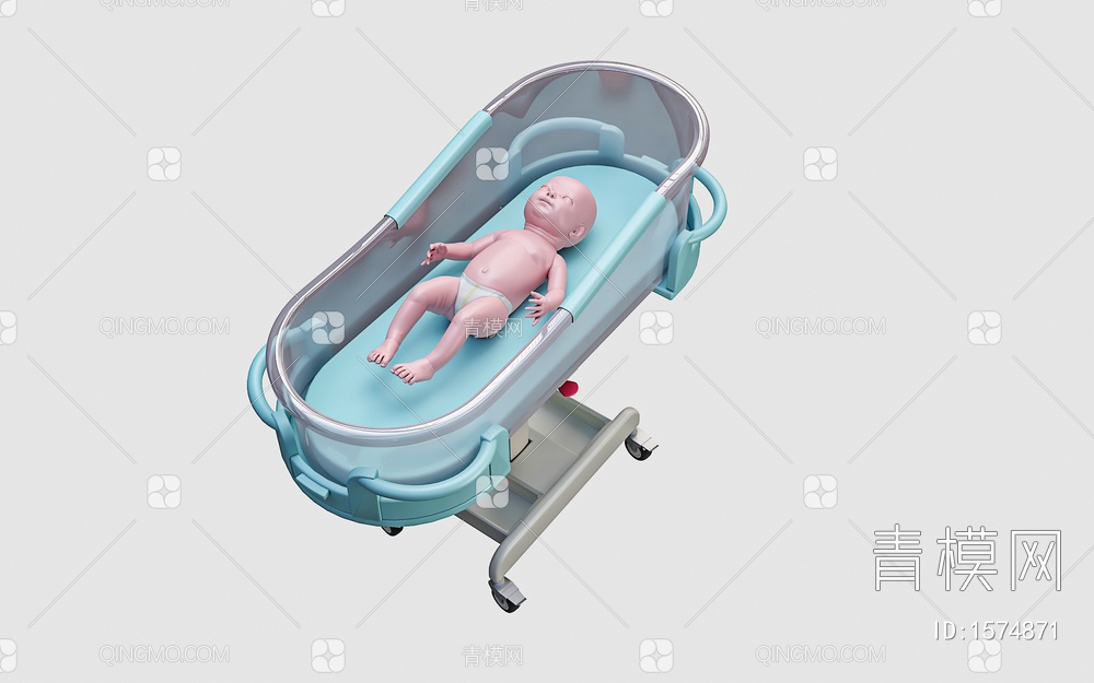 婴儿床3D模型下载【ID:1574871】