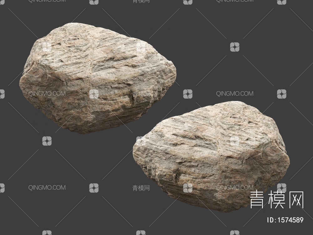 石头3D模型下载【ID:1574589】